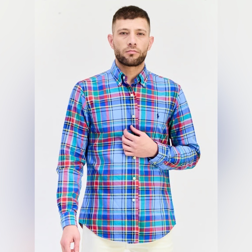 Polo Ralph Lauren Classic Fit Plaid Long Sleeve Shirt Medium